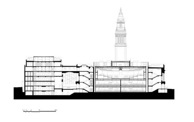 剖面图,伦敦商学院 Sammy Ofer Centre / Sheppard Robson,伦敦,商学院,Sammy,Ofer,Centre,Sheppard,Robson,建筑,Fotohaus,Hufton