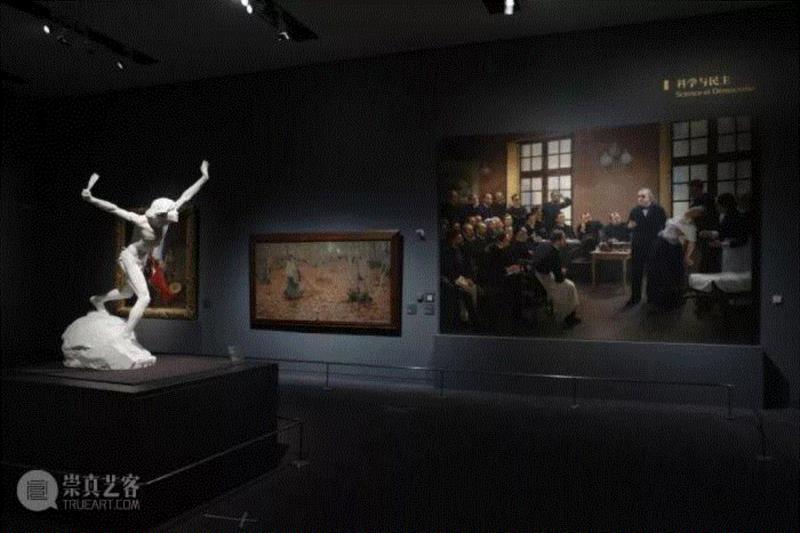 ▲&nbsp;展览第二部分沙龙： 美术舞台犹如时代的镜子现场,19世纪的巴黎凭什么成为了世界艺术中心？,学院派,安格尔,美院,古典主义,中国国家博物馆,巴黎国立高等美术学院,19世纪,世界艺术中心,巴黎