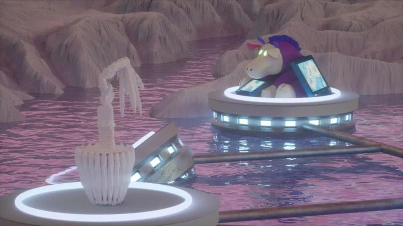 △&nbsp;第四期展览截图,史莱姆引擎不是软泥怪新游戏，而是一个虚拟展览平台,史莱姆,引擎,软泥,李汉威,参观者,生物,宇宙,鼻涕,泥巴,玩家