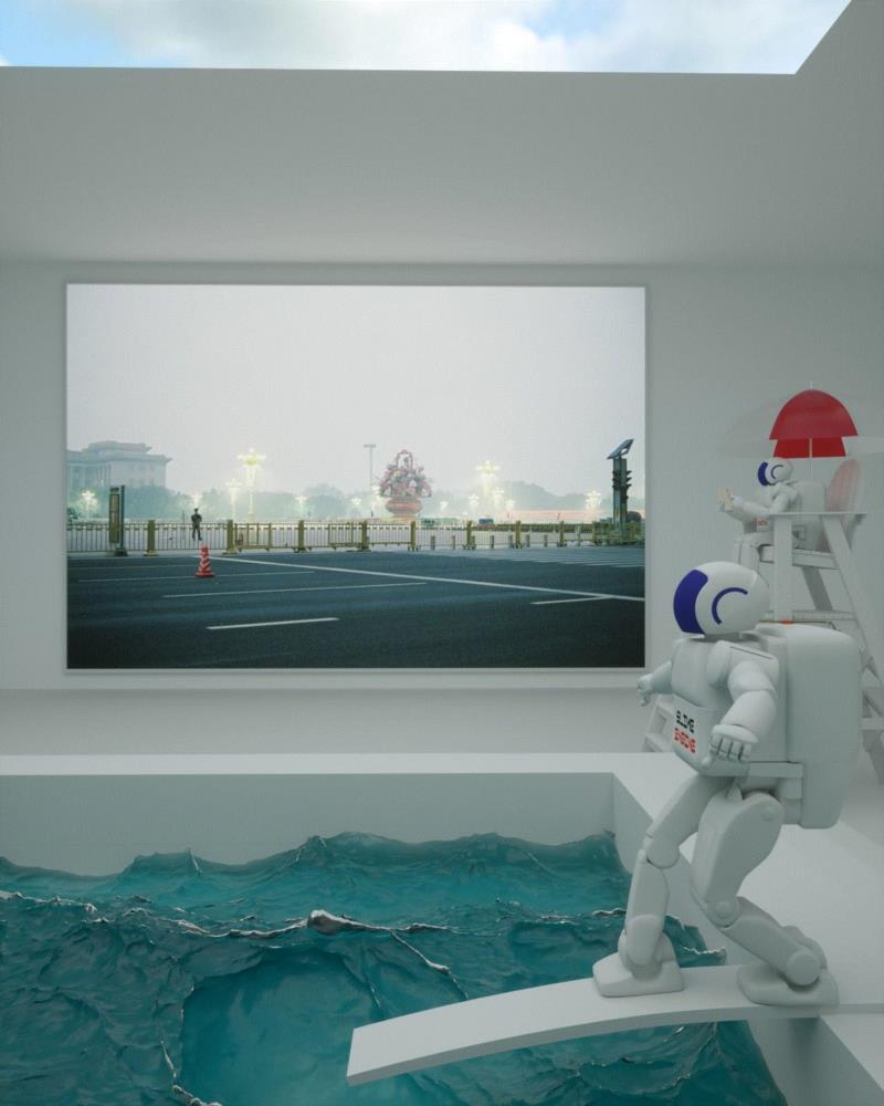 △&nbsp;&nbsp;第五期展览截图,史莱姆引擎不是软泥怪新游戏，而是一个虚拟展览平台,史莱姆,引擎,软泥,李汉威,参观者,生物,宇宙,鼻涕,泥巴,玩家