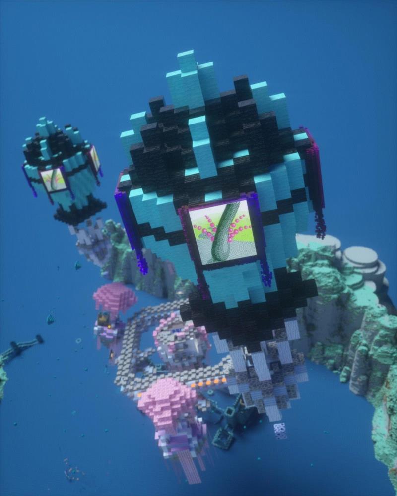 △&nbsp;第六期展览截图,史莱姆引擎不是软泥怪新游戏，而是一个虚拟展览平台,史莱姆,引擎,软泥,李汉威,参观者,生物,宇宙,鼻涕,泥巴,玩家