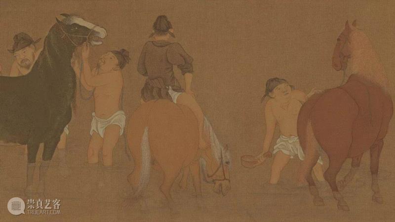 赵孟頫《浴马图》局部,张博力：我是怎么做出「你好，宋徽宗」这一爆款文案的,宋徽宗,博力,你好,文案,文物,微博,复原,宋徽,博物馆,北宋