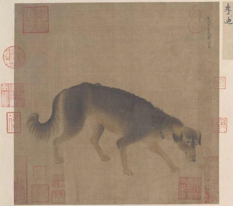 ▲南宋 李迪 《猎犬图 》,汪星人入侵地球后，在艺术史里留下了这些爪印,艺术史,地球,汪星人,毕加索,Lump,狗狗,委拉斯开兹,古罗马,郎世宁,周春芽