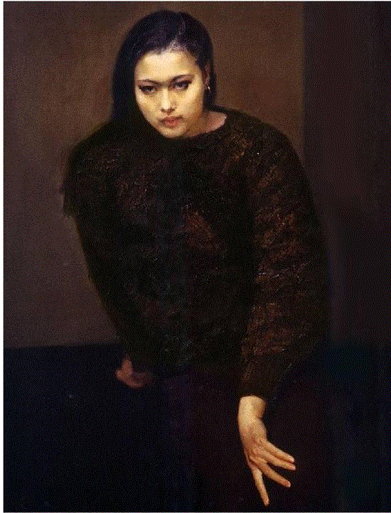 詹建俊 凌妮 117×91cm 油画 1985年,肖像:一个时代的真实写照,肖像,写照,人物,肖像艺术,人物肖像,油画,雕塑,中央美术学院,时代肖像,当代中国