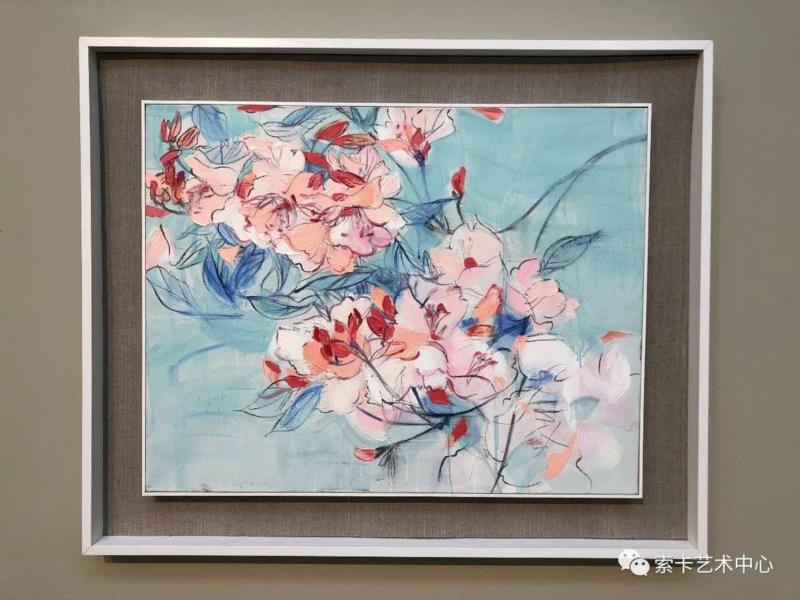 展览现场,索卡·展览现场|王海燕个展—【花·景·境】,王海燕,索卡,海燕,油画,索卡艺术,花卉,女性,中国绘画,教授,Opening