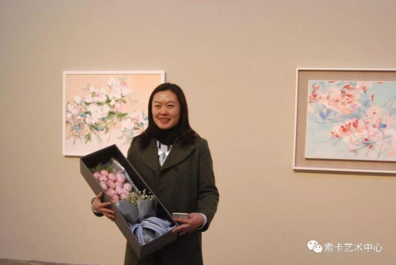 艺术家王海燕,索卡·展览现场|王海燕个展—【花·景·境】,王海燕,索卡,海燕,油画,索卡艺术,花卉,女性,中国绘画,教授,Opening