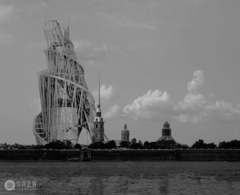 塔特林塔（也称“第三国际纪念塔”）的想象图。图源：Tatlin,前苏联激进天文学：关于穹顶的神秘与幻想,穹顶,前苏联,天文学,幻想,天文馆,苏联,莫斯科,建筑,宇宙,俄国