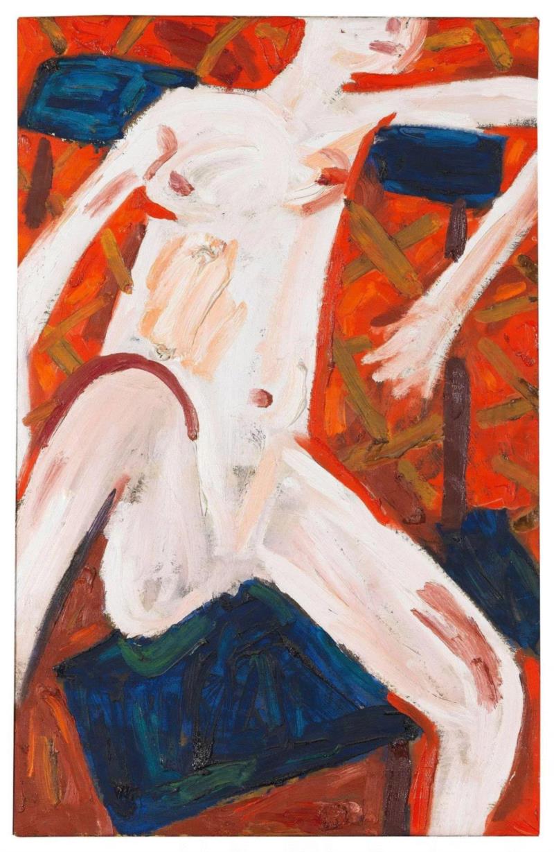 ▲&nbsp;艾伦·卡普洛（Allan Kaprow），《坐在条纹帐篷里的阿拉伯人》（Female 