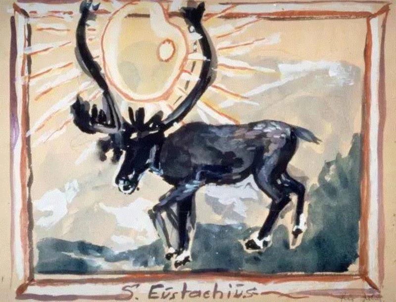 Saint Eustace （尤斯塔斯）,安塞姆·基弗：纸上的“激怒”,安塞姆·基弗,基弗,纳粹,大都会博物馆,神话,建筑,Anselm,Kiefer,安塞,大型油画