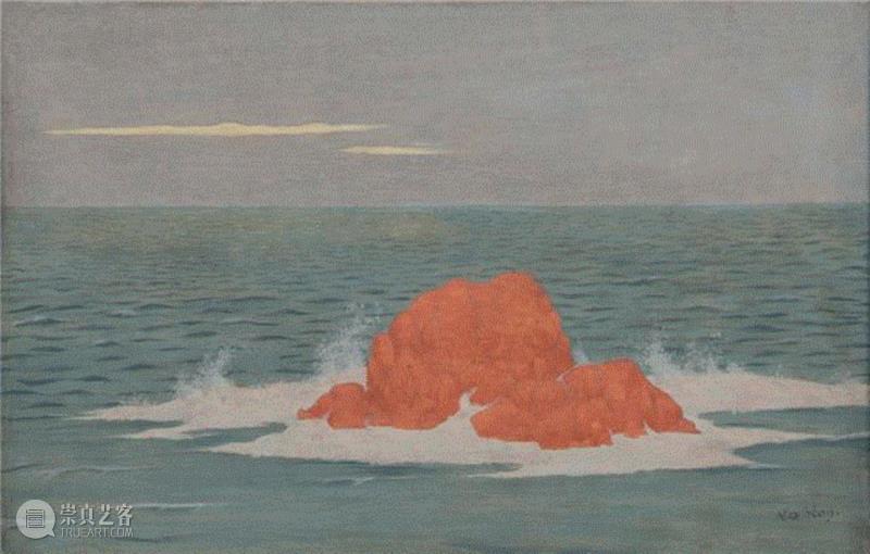 △《海·汹涌》 约1903年(为此次参展作品) ,分享 | 诗意的孤岛画家—亚历山大·塞翁,诗意,孤岛,亚历山大·塞翁,塞翁,喀索斯,象征主义,法国,武汉美术馆,绘画,夏凡诺