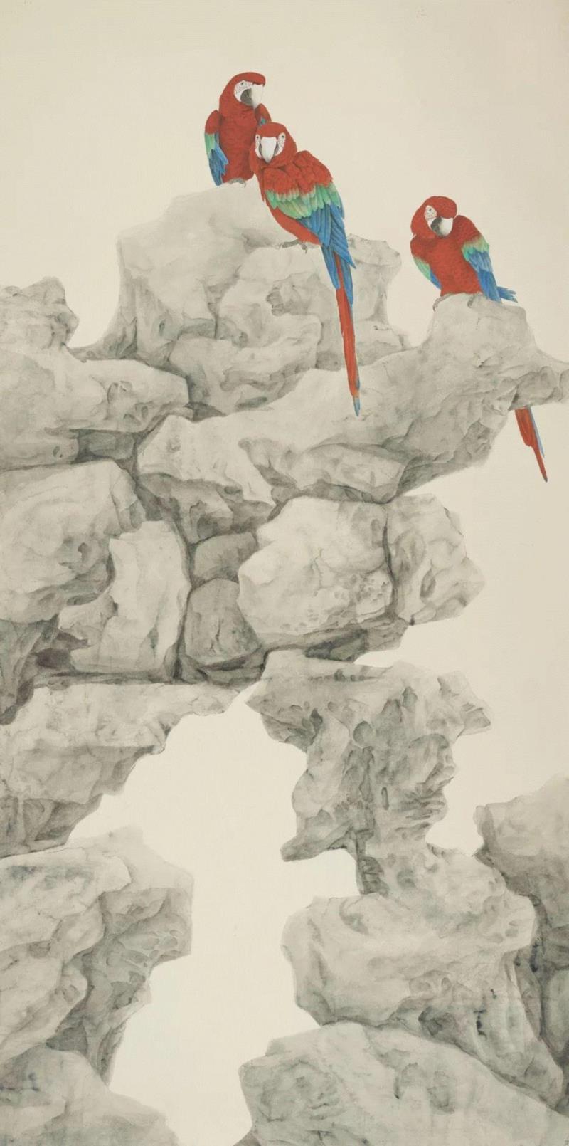 华艺廊诚邀您出席“时空·掠影 - 喻慧作品展”开幕,喻慧,华艺廊,时空,掠影,工笔画,设色纸本,地气,意象,绘画,概括
