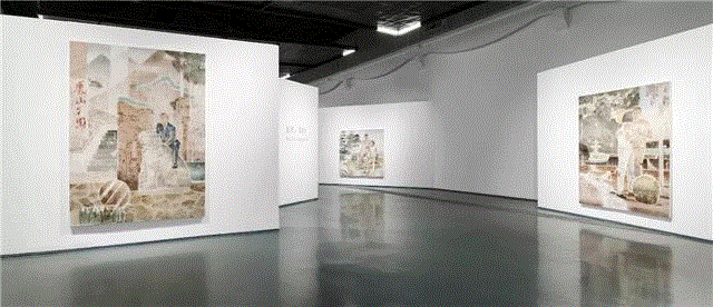 “夏禹：果园” 个展现场，蜂巢北京,蜂巢评论 | 夏禹：虚实，轻重与透明的坦培拉,坦培拉,夏禹,蜂巢,虚实,评论,水墨,蜂巢当代艺术中心,透明性,Tempera,Hive