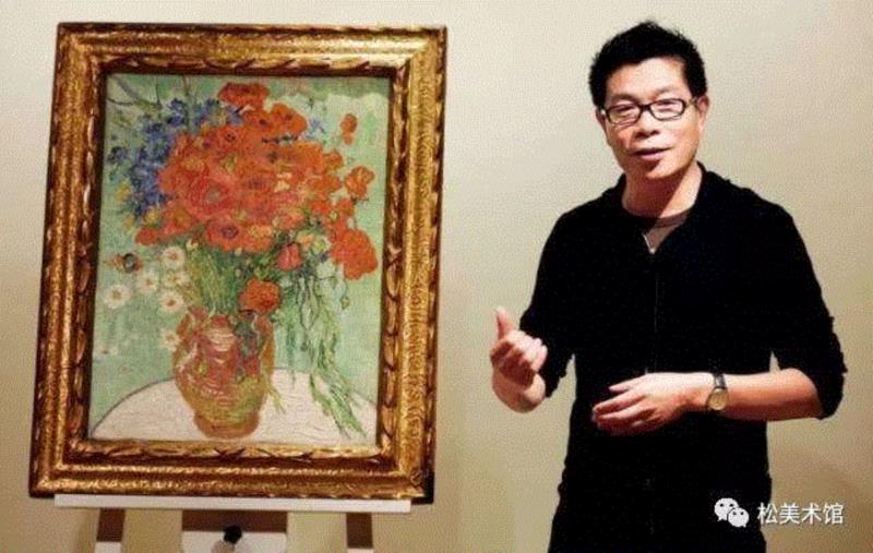 王中军在梵高《雏菊与罂粟花》前,转身回头的一刹那，全世界已为你泪流满面——梵高《雏菊与罂粟花》,梵高,雏菊与罂粟花,罂粟花,雏菊,文森特,威廉,鸢尾花,美术馆,加歇医生,弟弟