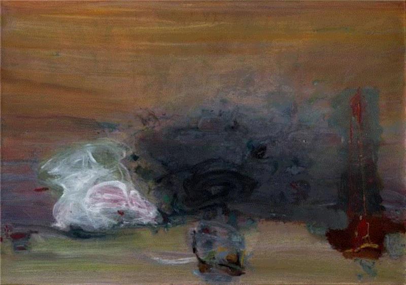 《不许联想》，油彩、丙烯，188x132cm，2013,徐赫 |《形变》直指内心的感官化体验之上,徐赫,形变,绘画,谷仓,油彩,丙烯,布面丙烯,当代艺术空间,画展,地址
