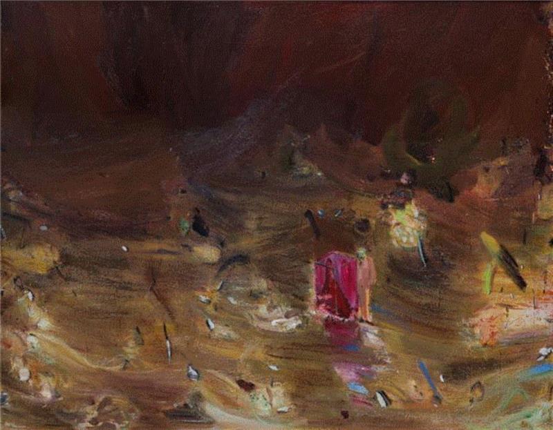《混乱之地》，油彩、丙烯，188x132cm，2013,徐赫 |《形变》直指内心的感官化体验之上,徐赫,形变,绘画,谷仓,油彩,丙烯,布面丙烯,当代艺术空间,画展,地址