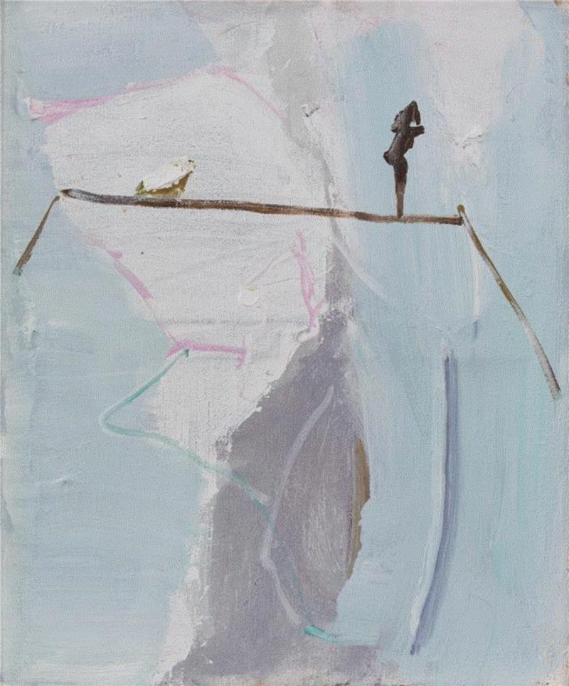 《出关》，布面丙烯 ，73x60cm，2016&nbsp;,徐赫 |《形变》直指内心的感官化体验之上,徐赫,形变,绘画,谷仓,油彩,丙烯,布面丙烯,当代艺术空间,画展,地址