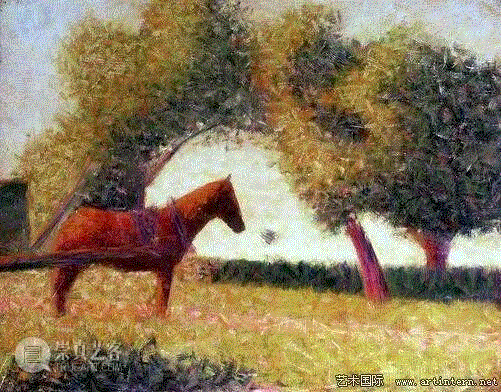 他向朋友魏尔伦解释说，画风景是他夏日的工作，他每年都要到海边或巴黎周围去画风景，以便通过与大自然的接