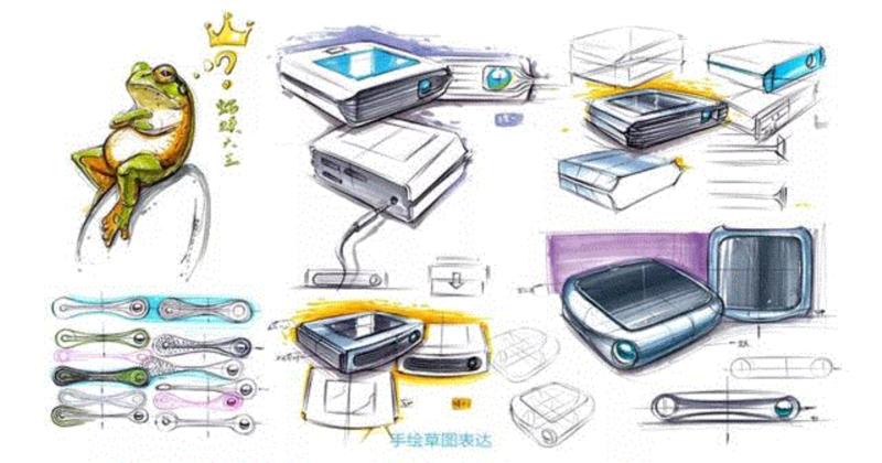 【产品手绘】原来别人家的手绘是这样炼成的！,手绘,草图,门铃,结构性,设计师,工业设计,马赛,构思,概念性,透视