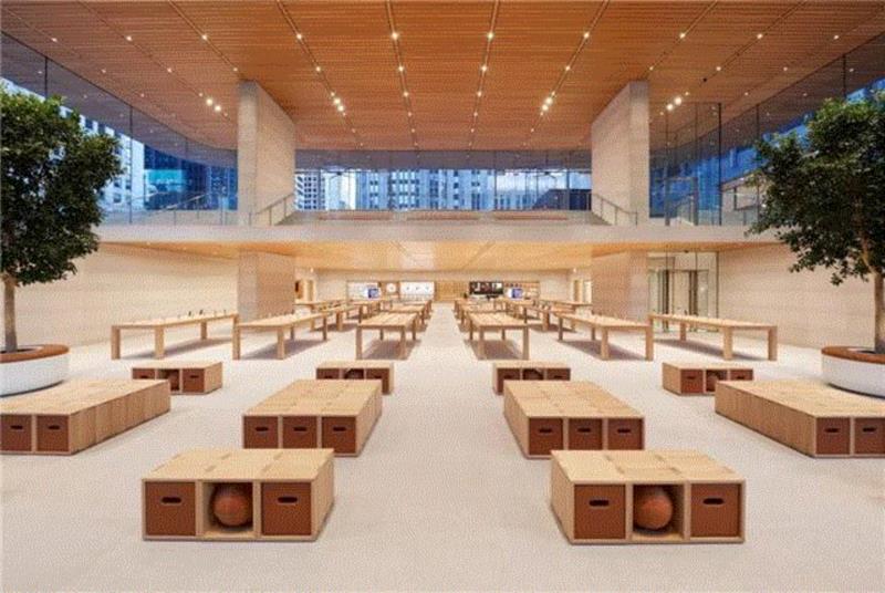 图片来自 Apple,芝加哥苹果店因无法承受寒冬气候而关闭，将在‘Macbook’屋顶增加热装置