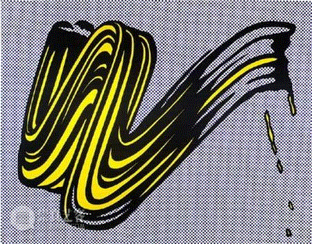 Brushstroke, 1965,罗伊·利希滕斯坦（Roy Lichtenstein） ,抽象表现主义,波普艺术,利希滕斯坦,Lichtenstein,Roy,罗伊·利希滕斯坦