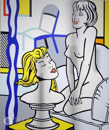 Nude with Bust, 1995,罗伊·利希滕斯坦（Roy Lichtenstein） ,抽象表现主义,波普艺术,利希滕斯坦,Lichtenstein,Roy,罗伊·利希滕斯坦