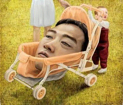 【插画】这位年仅31岁的画家，画完这些后竟选择了自杀,自杀,插画,手绘,绘画,石田彻,石田彻也,名声,机械化,报名,强化