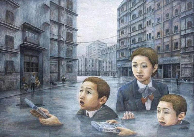 【插画】这位年仅31岁的画家，画完这些后竟选择了自杀,自杀,插画,手绘,绘画,石田彻,石田彻也,名声,机械化,报名,强化