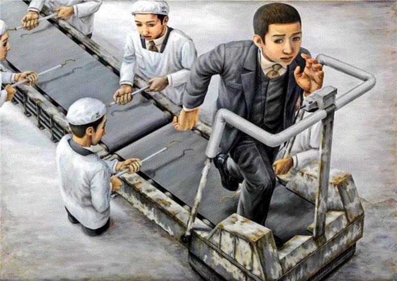 【插画】这位年仅31岁的画家，画完这些后竟选择了自杀,自杀,插画,手绘,绘画,石田彻,石田彻也,名声,机械化,报名,强化