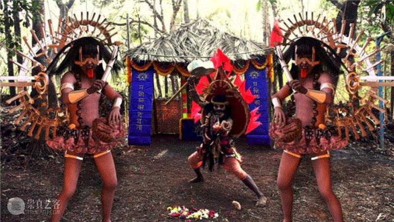 △ 脑之神，God of the Brain，静帧,视频 | 陆扬：你为什么这么相信自己的肉体？,陆扬,视频,木木美术馆,电磁,TMS,Exorcism,脑髓,天国,electricmagnetic,brainology
