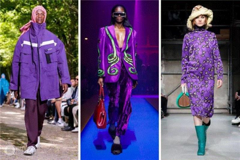 ▲ Balgenciaga Fall 2017 和 Spring 2018 秀场,2018的流行色，你我或许都看不见,流行色,紫色,紫罗兰,紫外光,莫奈,甜菜,颜色,Violet,Ultra,潘通
