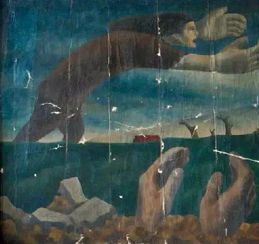黄新波油画作品《种子》,工作坊回放：重探中国现代主义,中国现代主义,工作坊,回放,现代主义,泰康空间,油画,社会主义,1956年,中国当代艺术,黄新波