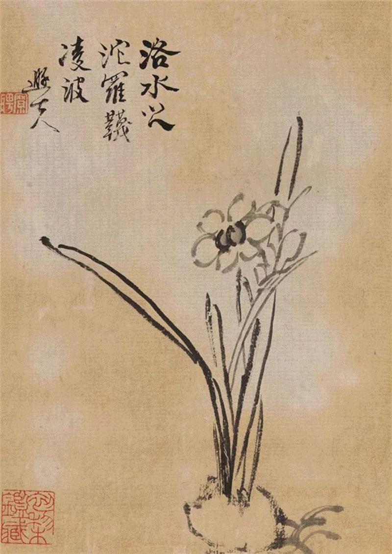 罗聘《杂画八帧》局部,【嘉德秋拍】“中国古代书画”日场——扬州八家专题精选,扬州,嘉德秋拍,中国古代书画,日场,边寿民,罗聘,梅花,李方膺,晴江,高凤翰