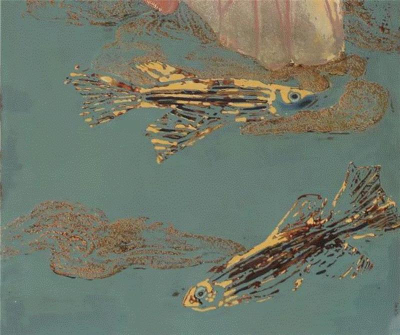 ■ 鱼· 细节,漆画专题 |  朱莉燕《鱼遇》,朱莉燕,漆画,福建省,画展,大漆,青年,绘画,漆艺,暧昧,等待
