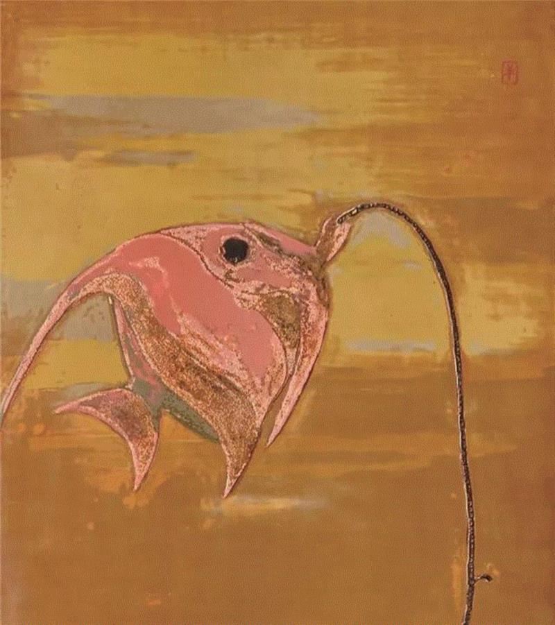 ■ 鱼· 细节,漆画专题 |  朱莉燕《鱼遇》,朱莉燕,漆画,福建省,画展,大漆,青年,绘画,漆艺,暧昧,等待