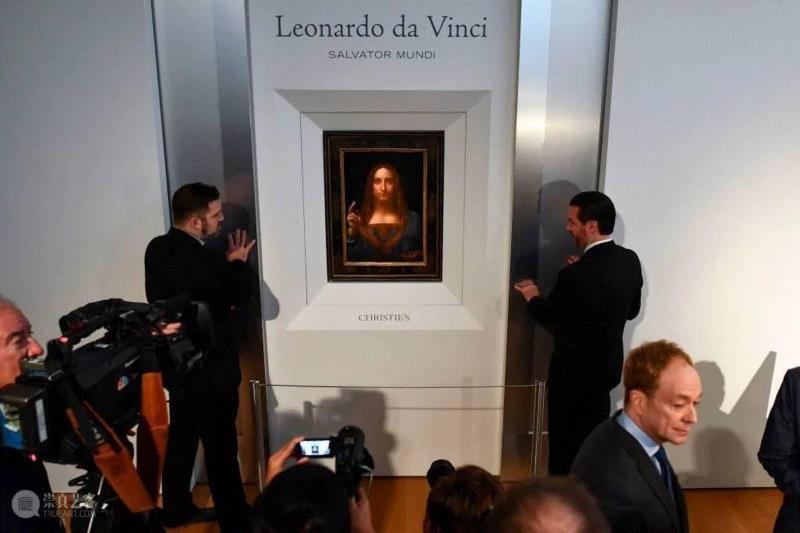 2017年10月10日，达·芬奇的《救世主》在纽约佳士得揭幕。图片： Jewel Samad /法新