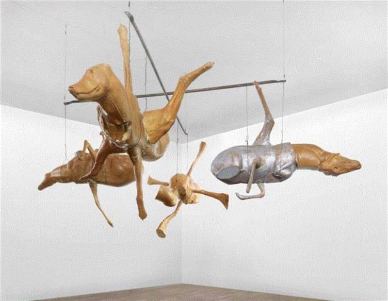 ▲&nbsp;豪瑟沃斯2017年巴塞尔迈阿密海滩艺博会展品：布鲁斯·纽曼（Bruce Nauman）