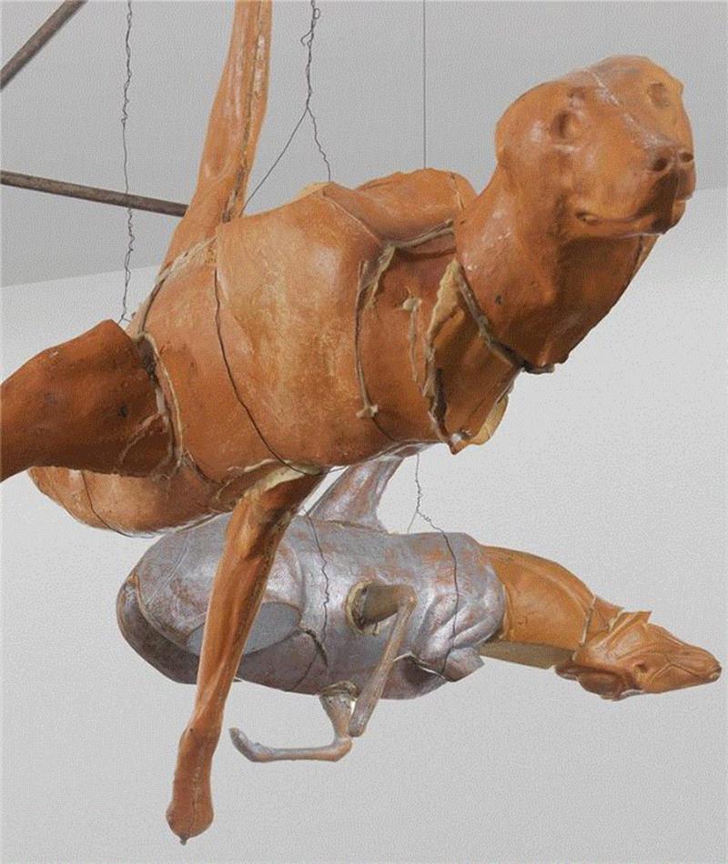 ▲&nbsp;豪瑟沃斯2017年巴塞尔迈阿密海滩艺博会展品细节图：布鲁斯·纽曼（Bruce Naum