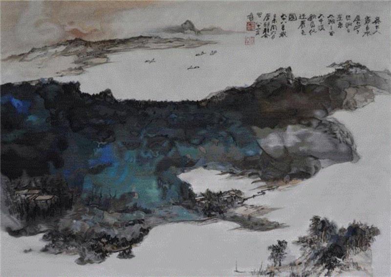 ▲《太湖人家》，张大千，缂丝摹织件，祯彩堂缂丝出品,【讲座+工作坊】我们在一条线的两端：欧洲挂毯 vs 中国缂丝不得不说的那些事儿 | 2017.12.9（周六）,缂丝,挂毯,欧洲,两端,讲座,工作坊,周六,工艺,陈文,奇迹