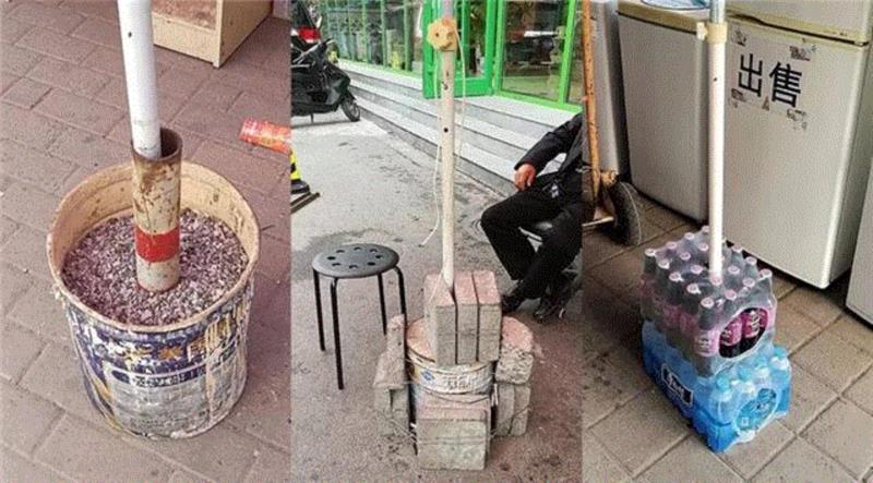 大概两年以前，小楚开始用路上观察学（考现学）的思路，通过拍照来收集这些墩子，达到一定的数量之后，对它