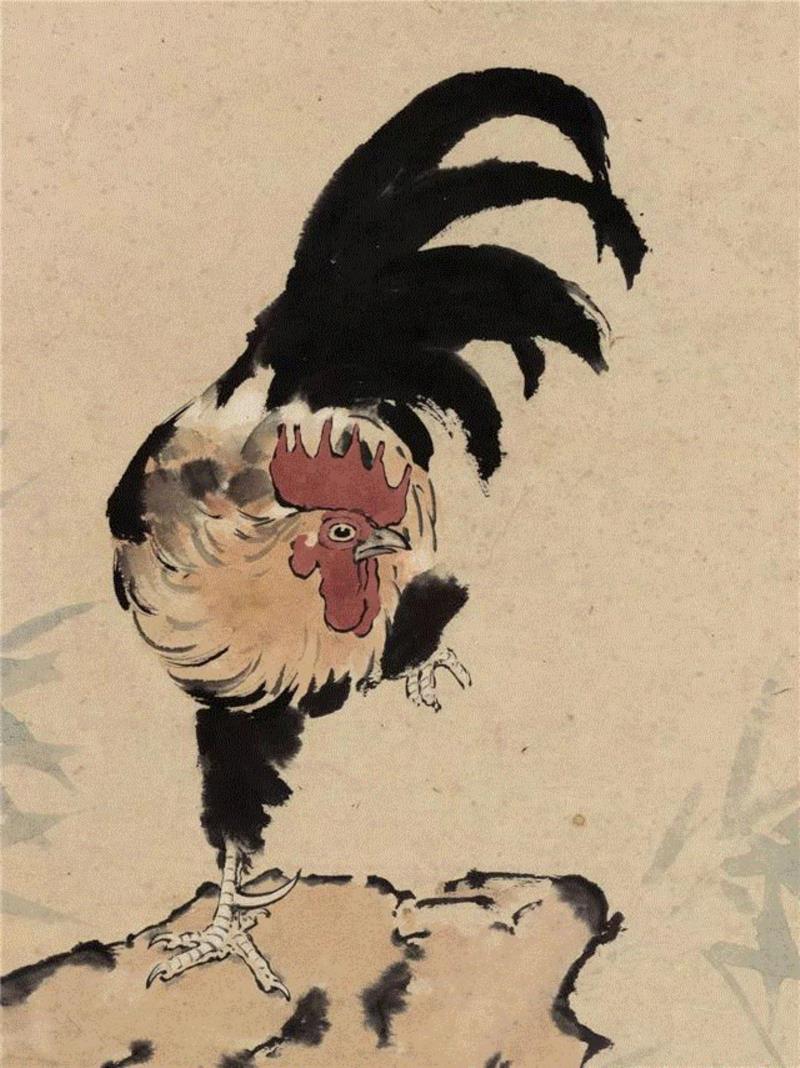 三吉图 (局部),【嘉德秋拍】「大观·四海崇誉庆典之夜·近现代」专场之徐悲鸿,徐悲鸿,大观,四海,庆典,嘉德秋拍,齐白石,国民党,胜利,郑振文,齐白石的