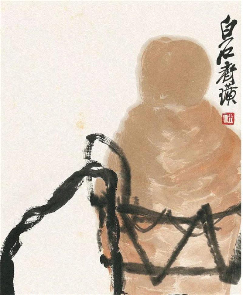 桃实(局部),【嘉德秋拍】「大观·四海崇誉庆典之夜·近现代」专场之齐白石（上）,齐白石,嘉德秋拍,大观,四海,庆典,白石,白石老人,芙蓉,老人,仙鹤