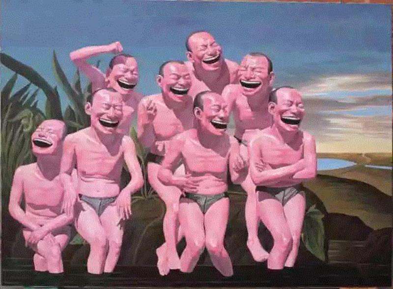 【@武汉 2017/再偶像中的原形·岳敏君-批评家文章连载】- 支宇-,岳敏君,偶像,@武汉,原形,批评家,支宇,神圣,阿甘本,傻笑,政治