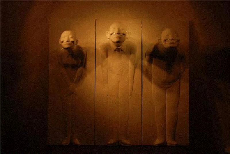 《标准时代》 浮雕 &nbsp;铸铜 &nbsp; 87×33×32cm &nbsp; 2008,【因赛艺术】高孝午：“再生”，回到自然的幻化,高孝午,再生,不锈钢,玻璃钢,图式,梦想,蜻蜓,符号,厦门,鲤鱼