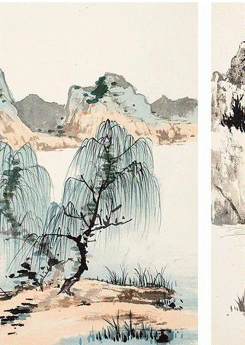 【嘉德秋拍】精工墨法 诗境繁花 | 谢稚柳山水及花卉册,谢稚柳,花卉,嘉德秋拍,精工,墨法,繁花,稚柳,谢稚,敦煌,册页