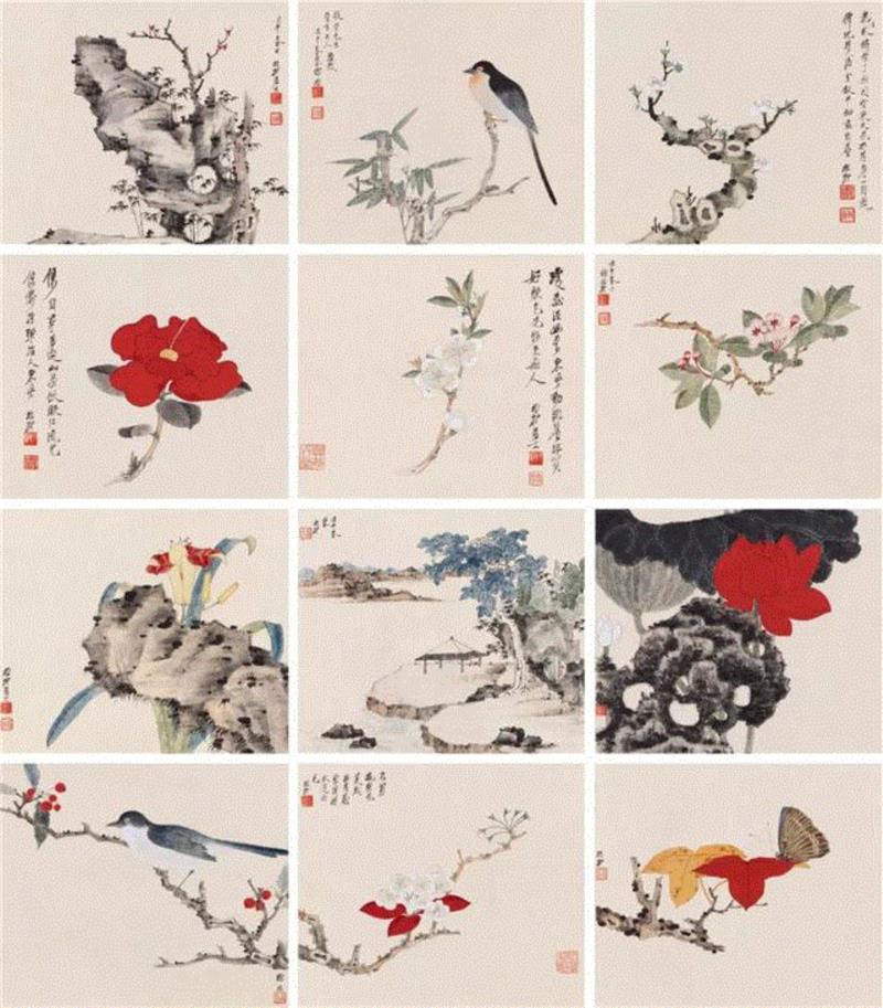 【嘉德秋拍】精工墨法 诗境繁花 | 谢稚柳山水及花卉册,谢稚柳,花卉,嘉德秋拍,精工,墨法,繁花,稚柳,谢稚,敦煌,册页