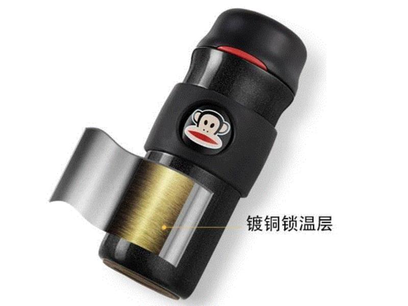 杯身用的是食品级304不锈钢，安全放心。,好看的保温杯，给年轻人用,保温杯,大嘴,鸡蛋,不锈钢,硅胶,留言,Paul,Frank,烧杯,大嘴猴