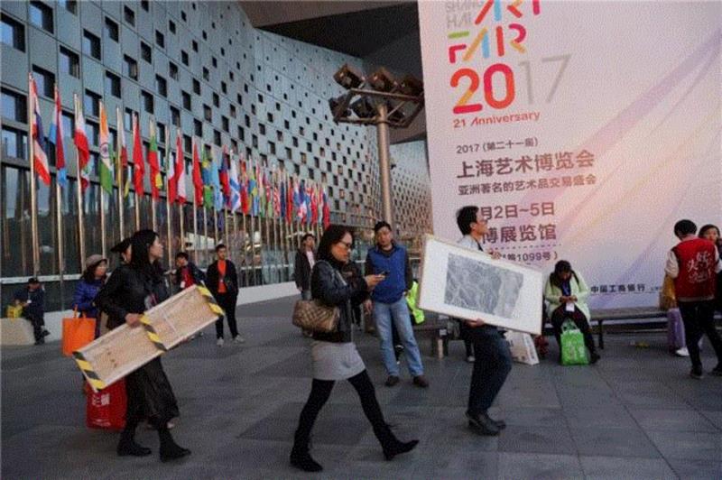 2017上海艺博会精彩回眸,上海艺博会,回眸,画廊,销售,油画,艺术市场,雕塑,销售额,支持单位,展览馆
