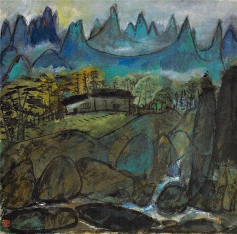 林风眠（1900-1991） 风景,林风眠诞辰丨万物生长，凭风而眠,林风眠,诞辰,万物,生长,母亲,台北,梅县,回忆,拍品,纸本彩墨