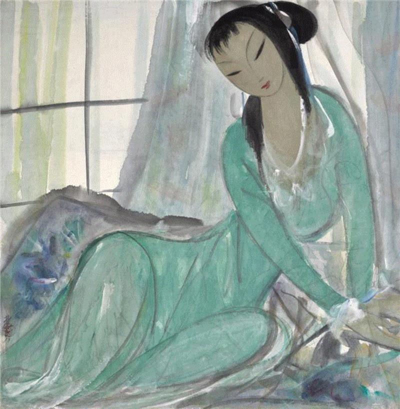 Lot 678,林风眠诞辰丨万物生长，凭风而眠,林风眠,诞辰,万物,生长,母亲,台北,梅县,回忆,拍品,纸本彩墨