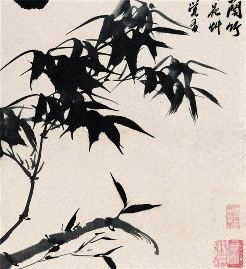 三清图 (局部),【嘉德秋拍】一叶一清静，一花一妙香 | 石涛画兰、石、竹,石涛,嘉德秋拍,陈贞庵,武昌,河南,立轴,三清,汪世清,收藏,陈一道